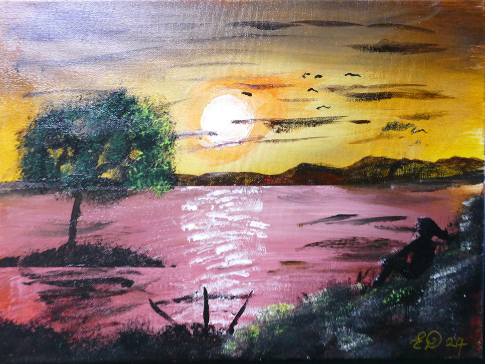 Eddie Desport - Lake Sunset