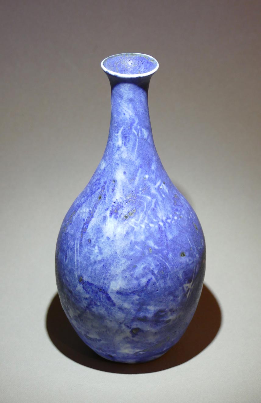 Helen Pugh-Cook - Heavy cobalt landscape graffiti medium